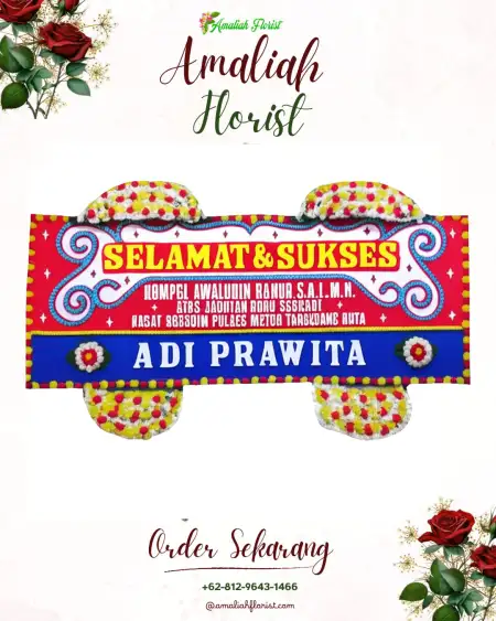 Papan Bunga Ucapan Selamat Gandamekar